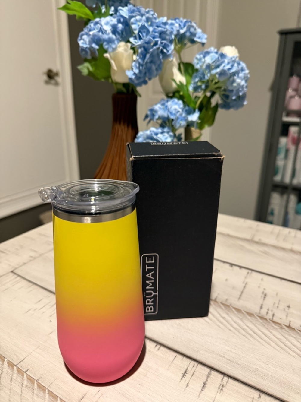 Brumate 12 oz flute - sunset